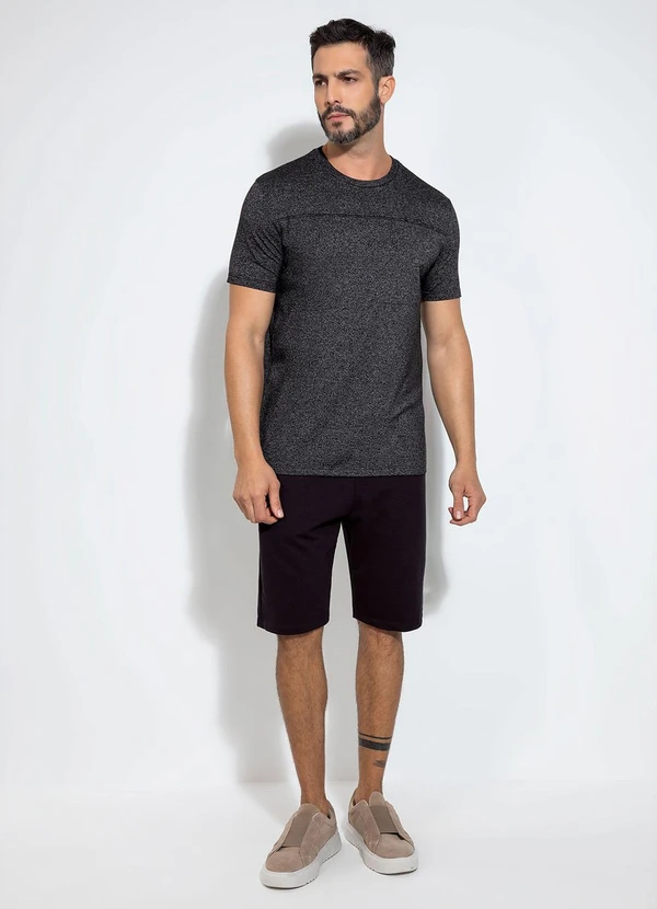 Exco - Camiseta em Malha Preto 4