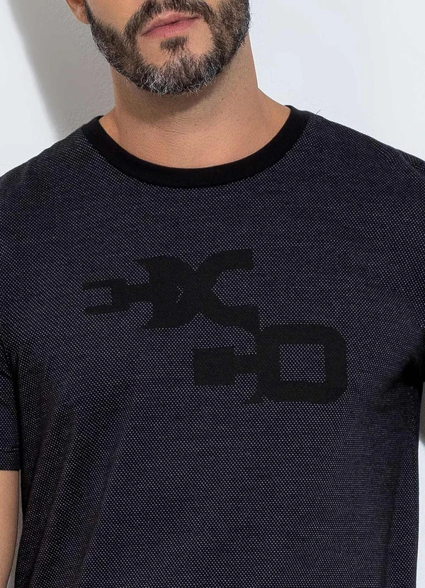 Exco - Camiseta em Malha Preto 3