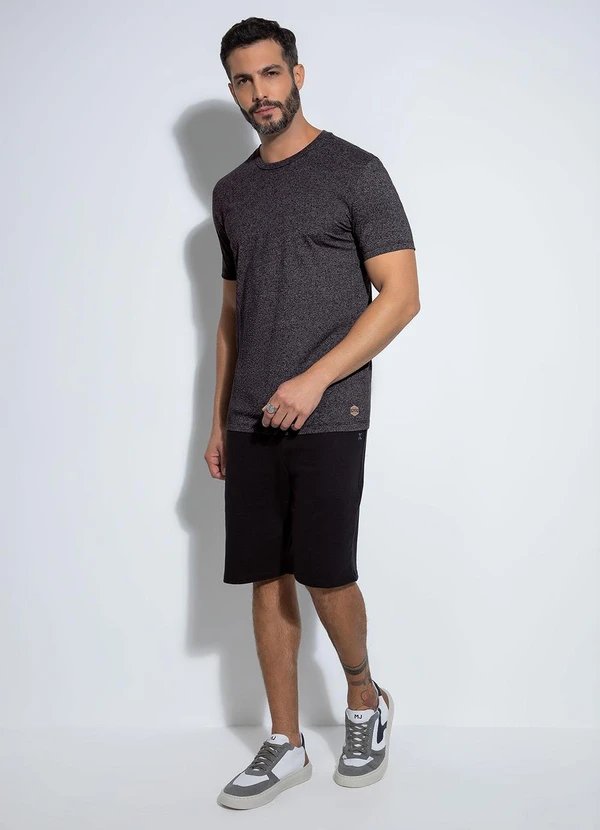 Exco - Camiseta em Malha Preto 2