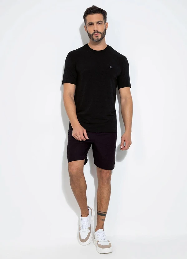 Exco - Camiseta em Malha Preto 4