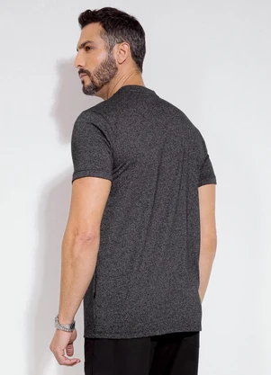 Exco - Camiseta em Malha Preto - EXCO