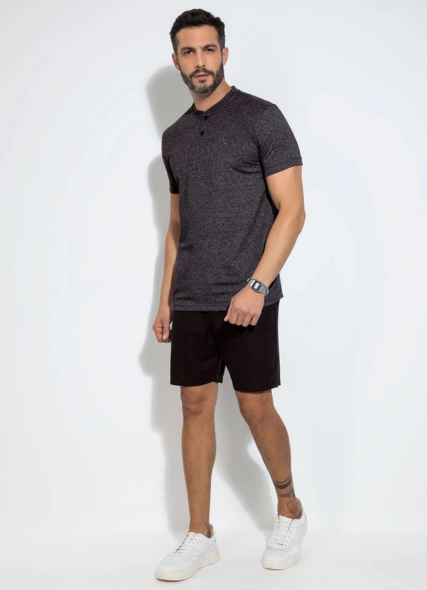 Exco - Camiseta em Malha Preto 3