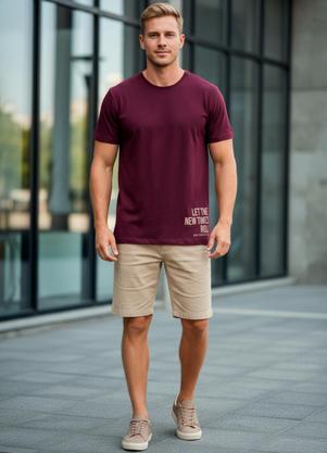 Camiseta em Malha (Roxo)