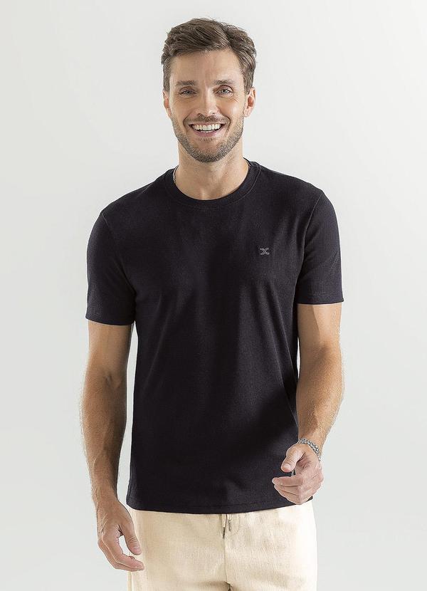 Exco - Camiseta em Malha Texturizada Preto 1