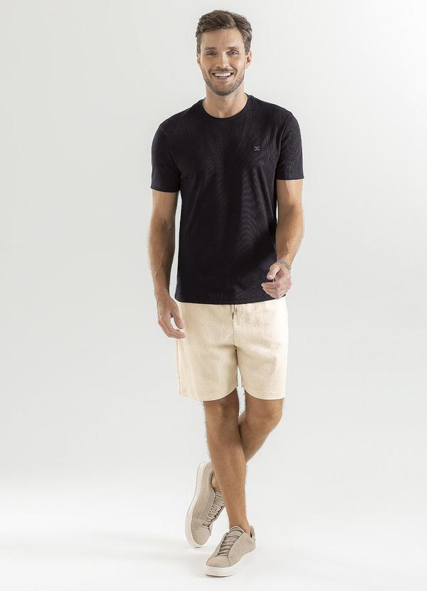 Exco - Camiseta em Malha Texturizada Preto 2