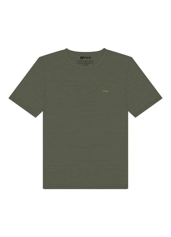 Fico - Camiseta em Malha Texturizada Verde