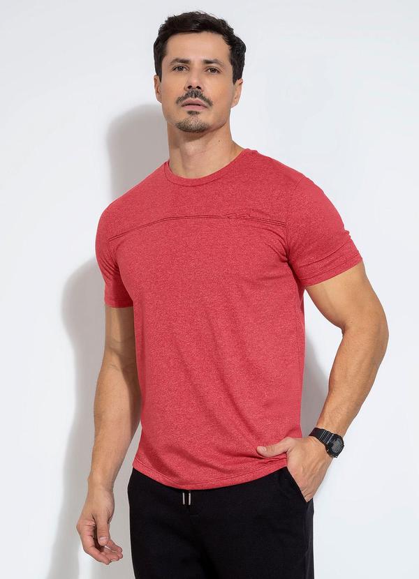 Exco - Camiseta em Malha Vermelho