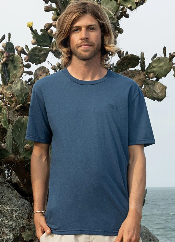 The Philippines - Camiseta em Meia Malha Azul