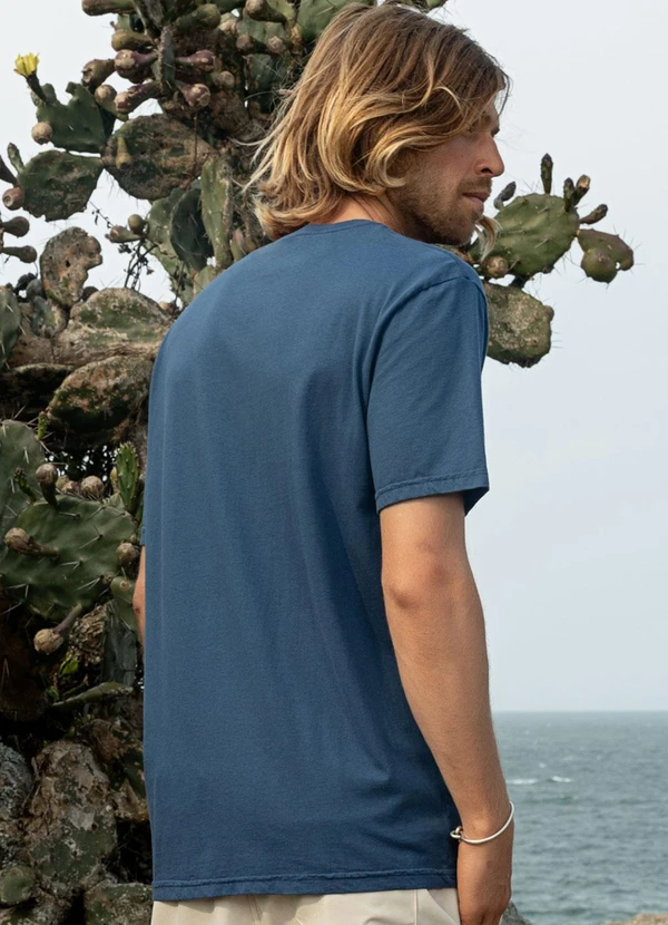 The Philippines - Camiseta em Meia Malha Azul 2