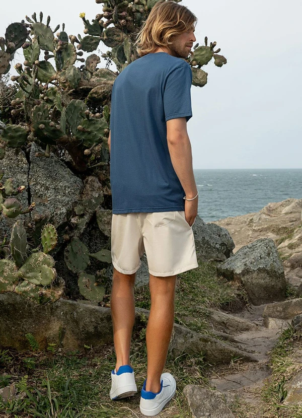 The Philippines - Camiseta em Meia Malha Azul 4