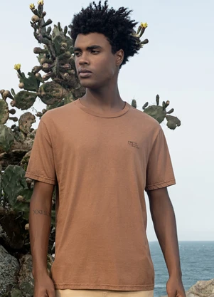 The Philippines - Camiseta em Meia Malha Marrom - THE PHILIPPINES