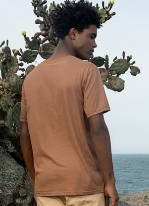 The Philippines - Camiseta em Meia Malha Marrom - THE PHILIPPINES