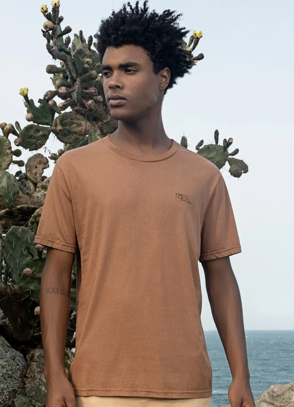 The Philippines - Camiseta em Meia Malha Marrom