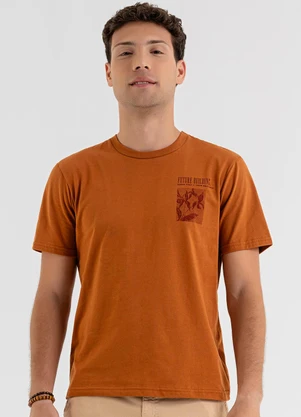 The Philippines - Camiseta em Meia Malha Marrom - THE PHILIPPINES