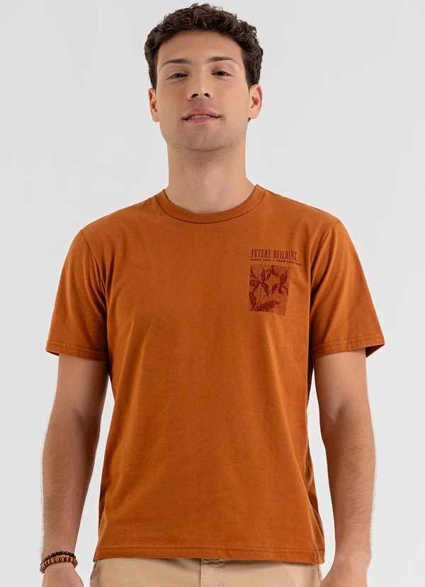 The Philippines - Camiseta em Meia Malha Marrom