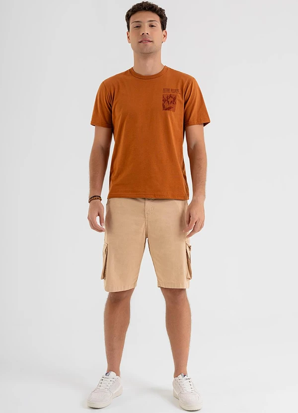 The Philippines - Camiseta em Meia Malha Marrom 3