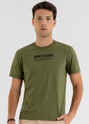 The Philippines - Camiseta em Meia Malha Verde - THE PHILIPPINES