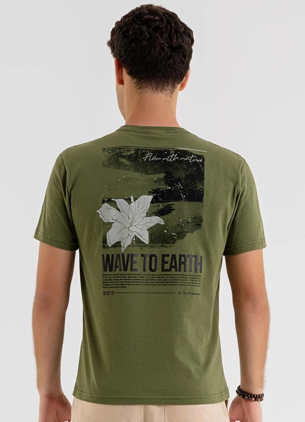 The Philippines - Camiseta em Meia Malha Verde 2