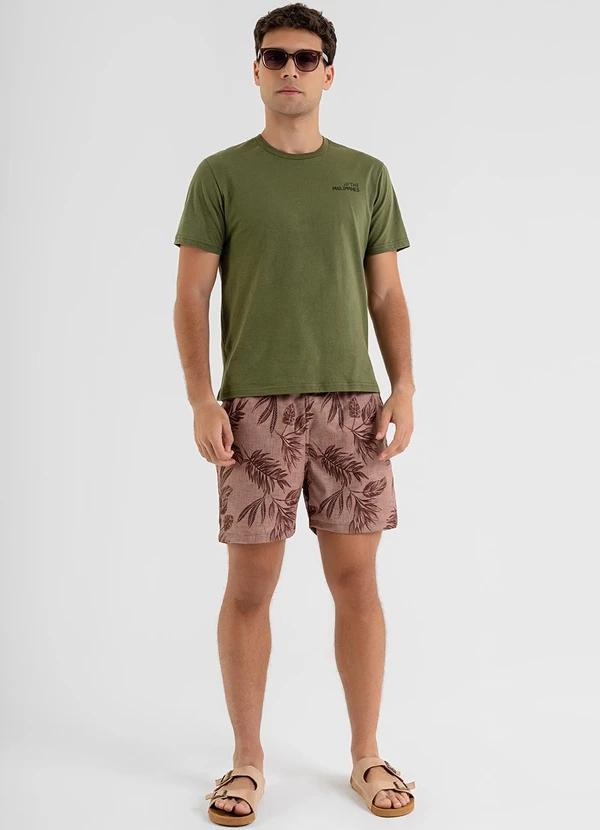 The Philippines - Camiseta em Meia Malha Verde 3