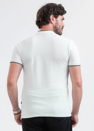 Exco - Camiseta em Piquet Branco - EXCO