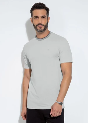 Exco - Camiseta em Piquet Cinza - EXCO