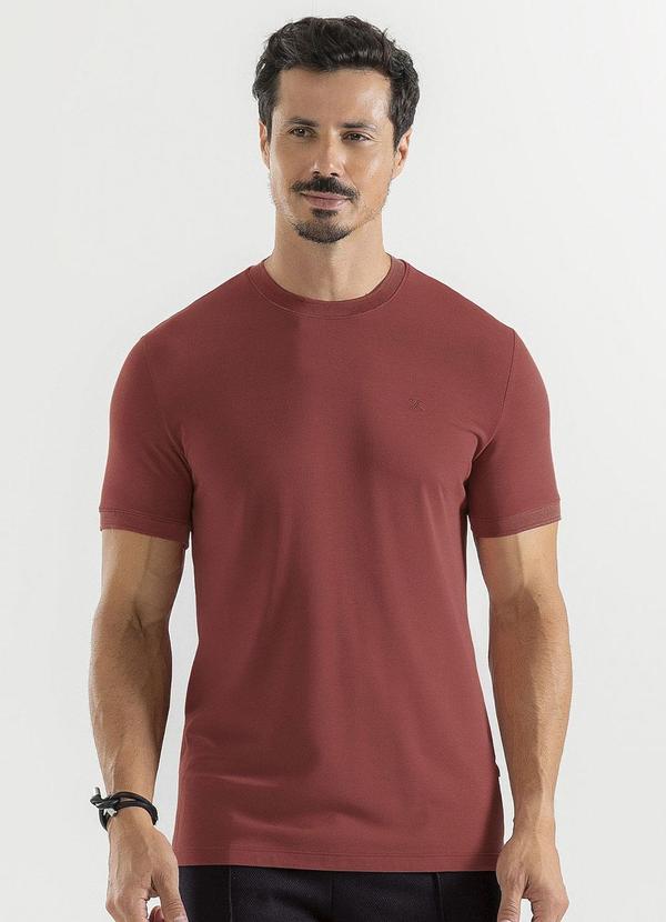 Exco - Camiseta em Piquet Marrom Escuro 1