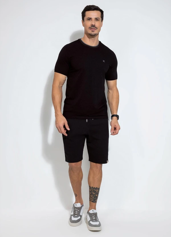 Exco - Camiseta em Piquet Preto 3