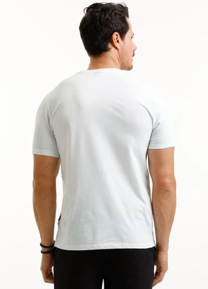 Exco - Camiseta em Ribana de Algodão Branco - EXCO