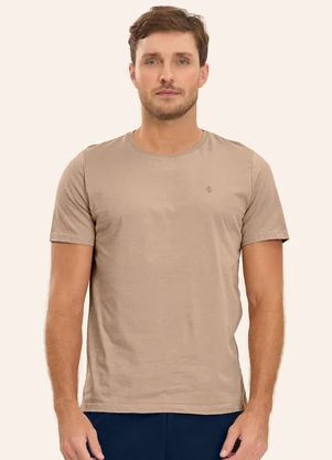 Diametro - Camiseta em Suedine Marrom - DIAMETRO