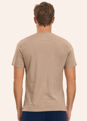 Diametro - Camiseta em Suedine Marrom - DIAMETRO