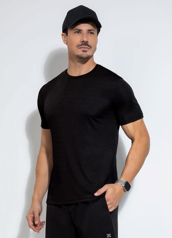 Exco - Camiseta em Tecido Tecnológico Preto