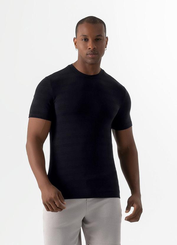 Exco - Camiseta em Viscose Preto