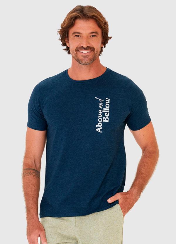 Malwee - Camiseta Estampa Frontal em Malha Algodão Azul 4