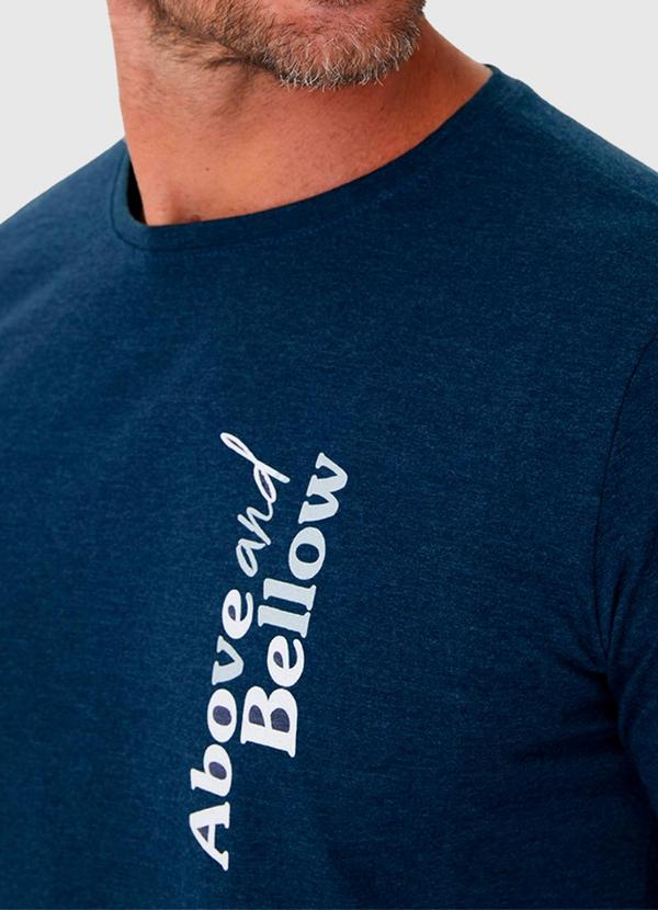 Malwee - Camiseta Estampa Frontal em Malha Algodão Azul 5