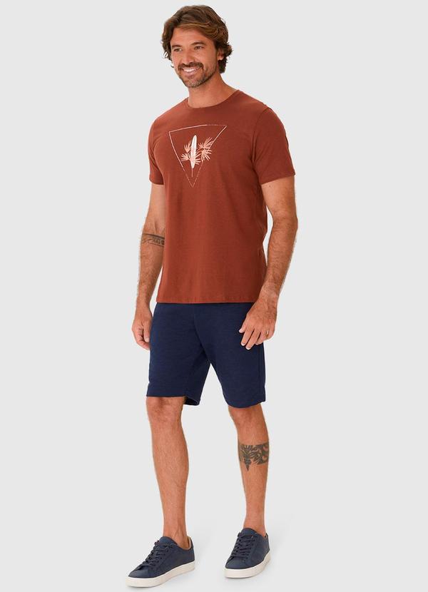 Malwee - Camiseta Estampa Frontal em Malha Algodão Marrom 3