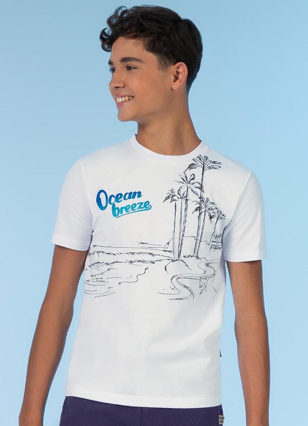 Exco - Camiseta Estampa Ocean Breeze Branco