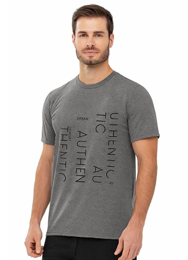 Rezzato - Camiseta Estampada Authentic Adulto Cinza