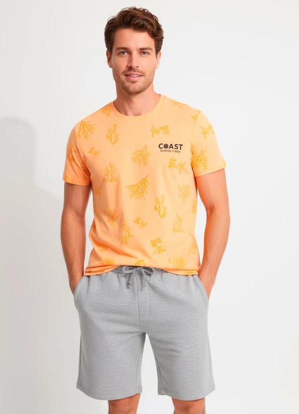 - Camiseta Estampada Laranja 3