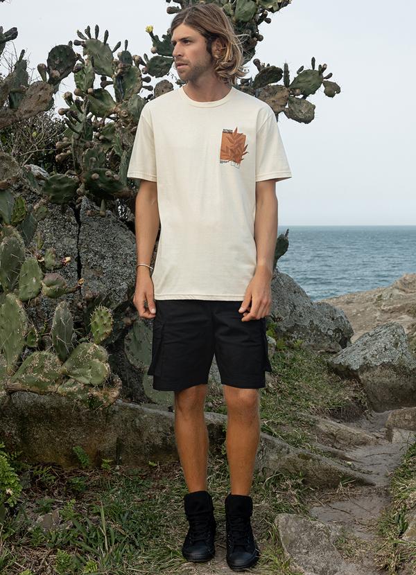 The Philippines - Camiseta Estampada Masculina Bege 3