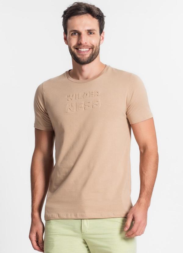 Diametro - Camiseta Estampada Masculina Marrom
