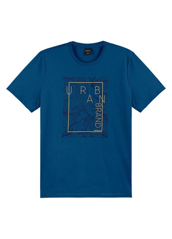 Rezzato - Camiseta Estampada Urban Brand Adulto Azul