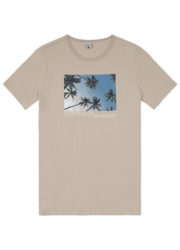 Malwee - Camiseta Everyday Masculino Taupe