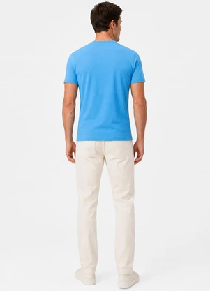 Select - Camiseta Feminina Básica em Algodão Azul - SELECT