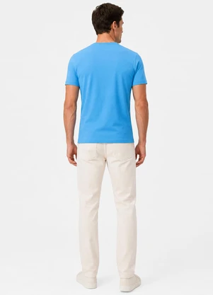 Select - Camiseta Feminina Básica em Algodão Azul - SELECT