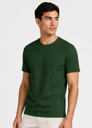 Select - Camiseta Feminina Básica em Algodão Verde - SELECT