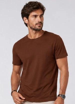 Rovitex - Camiseta Flamé Masculina Marrom - ROVITEX