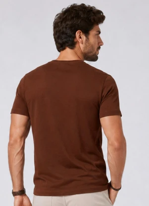 Rovitex - Camiseta Flamé Masculina Marrom - ROVITEX