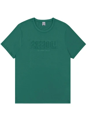 Malwee - Camiseta Freedom em Malha Verde  - MALWEE