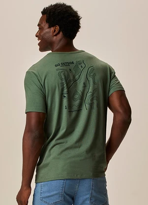 Malwee - Camiseta Go Outside Linho Verde - MALWEE