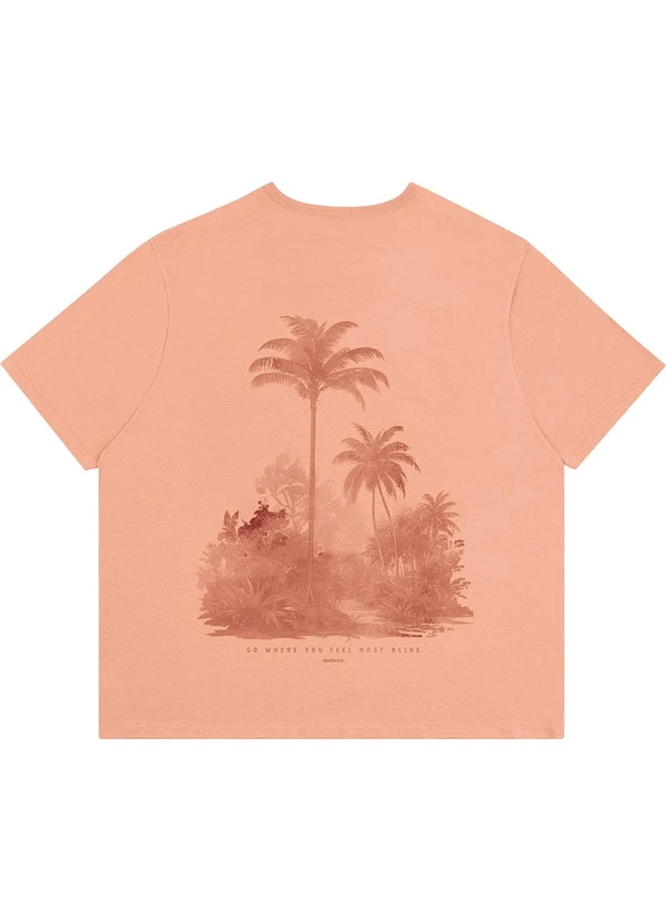 Malwee - Camiseta Go Where You Feel Most Alive Salmão 3